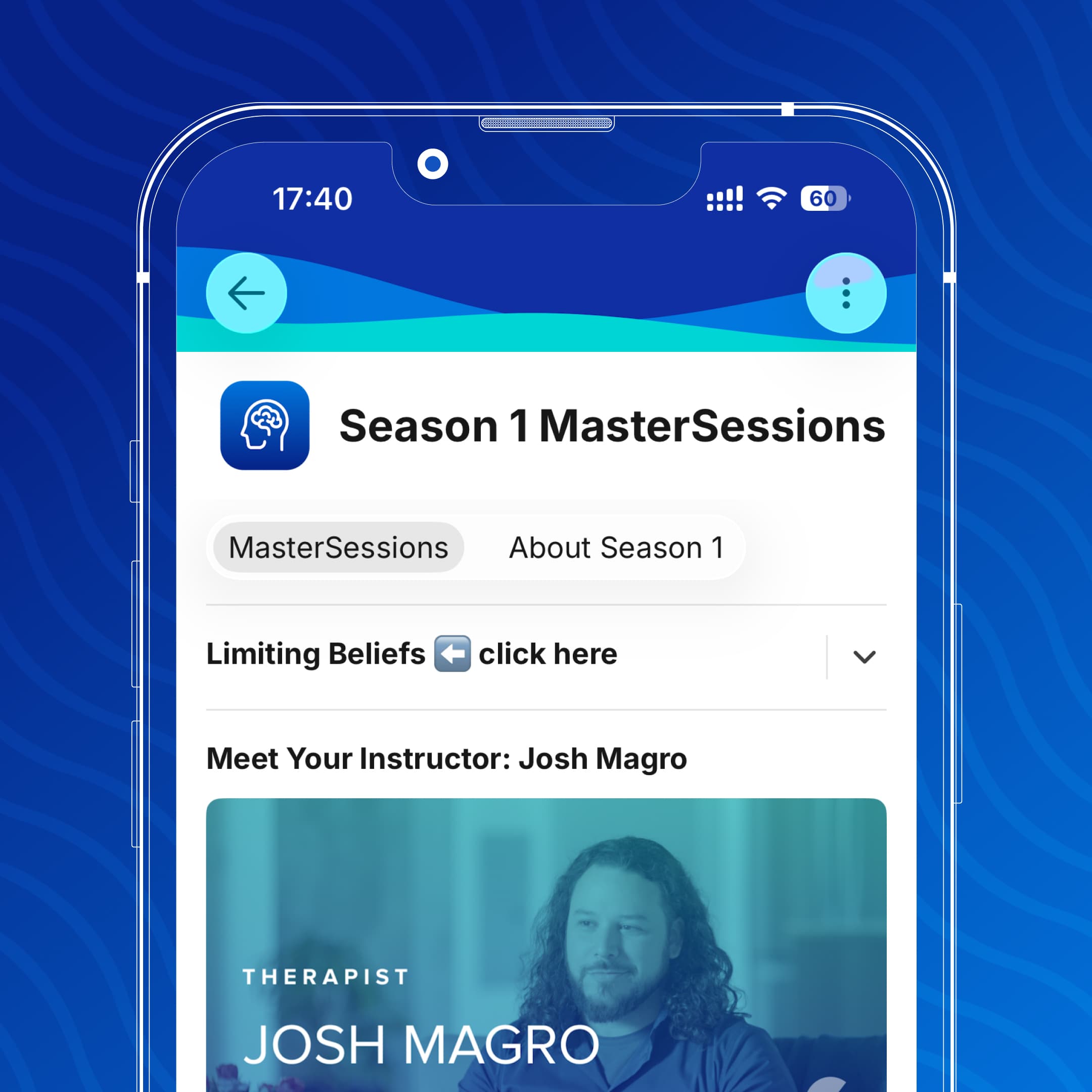 Therapist-led MasterSessions